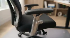 Adjustable armrests for personalized ergonomic fit.