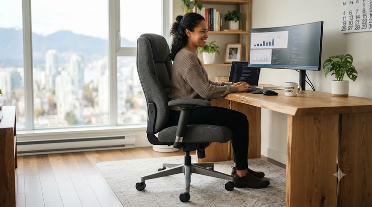 Ergonomic office chair 500 lb capacity for home office.