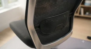 Breathable mesh back support for better airflow.