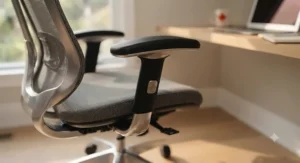 Small frame office chair with smooth-rolling casters on hardwood.